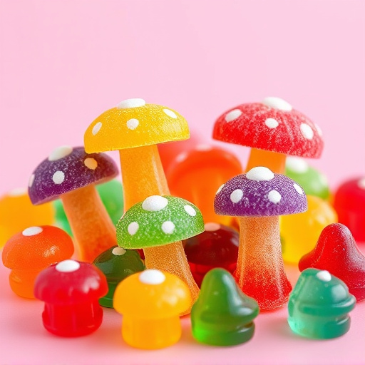 Colorful Magic Mushroom Gummies