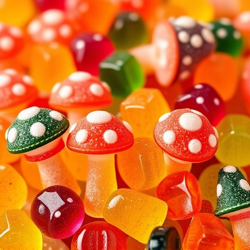 Colorful Magic Mushroom Gummies