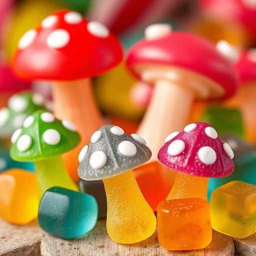 Colorful Magic Mushroom Gummies