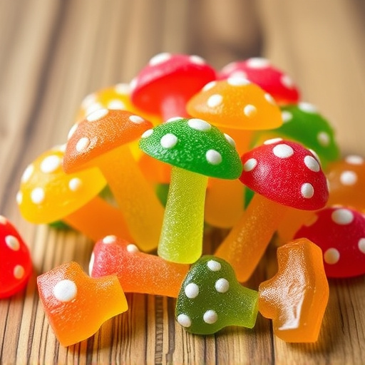 Colorful Magic Mushroom Gummies