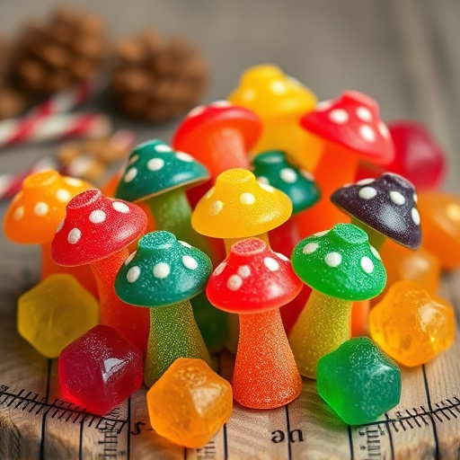 Colorful Magic Mushroom Gummies