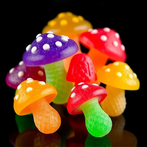 Colorful Magic Mushroom Gummies