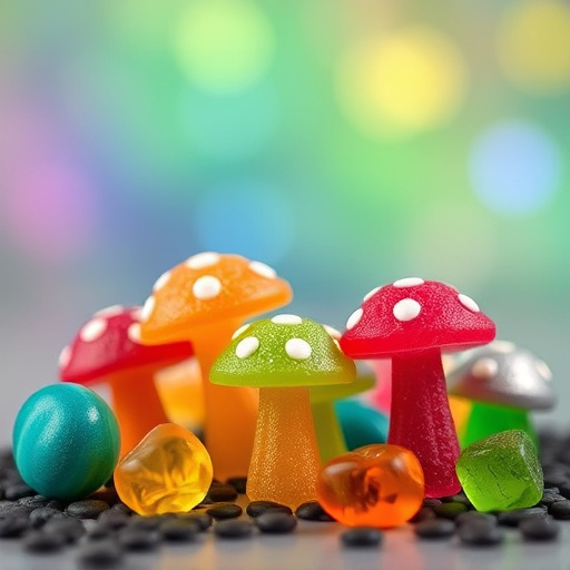 Colorful Magic Mushroom Gummies