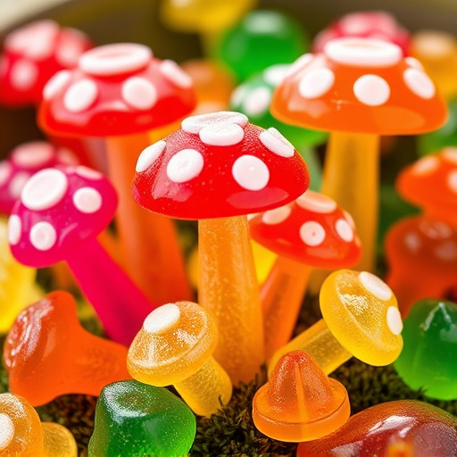 Colorful Magic Mushroom Gummies