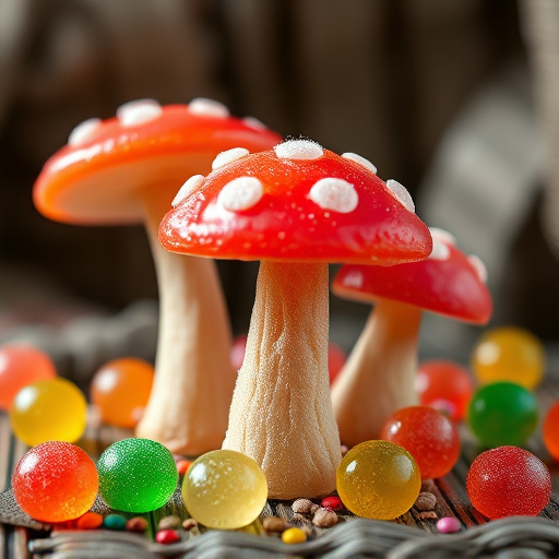 Colorful Magic Mushroom Gummies
