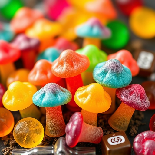 Colorful Magic Mushroom Gummies
