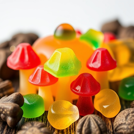 Colorful Magic Mushroom Gummies