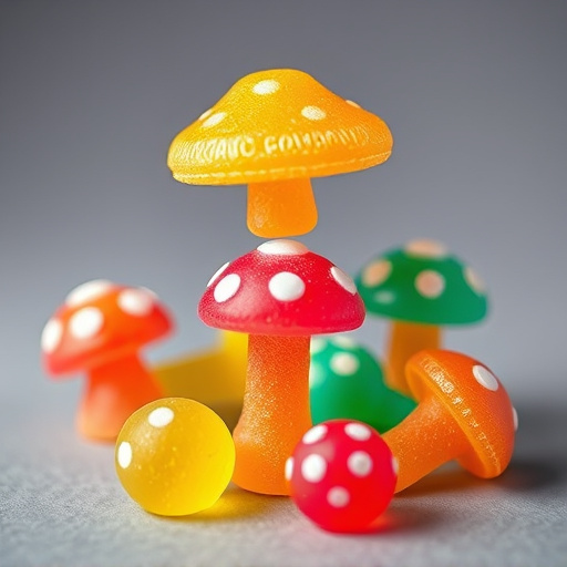 Colorful Magic Mushroom Gummies