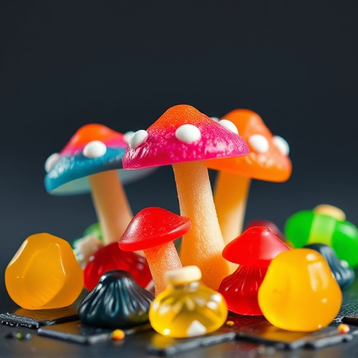 Colorful Magic Mushroom Gummies