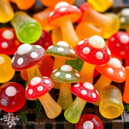 Colorful Magic Mushroom Gummies