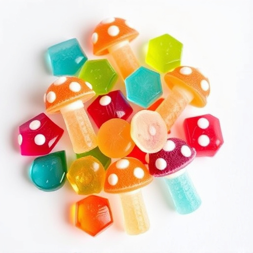 Colorful Magic Mushroom Gummies