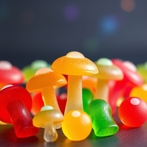 Colorful Magic Mushroom Gummies