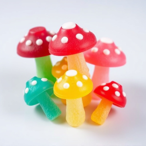 Colorful Magic Mushroom Gummies