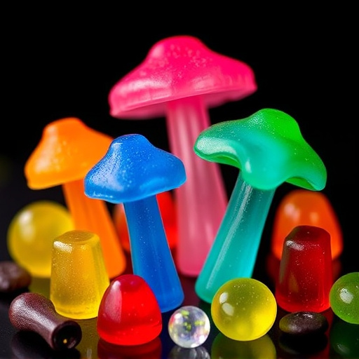 Colorful Magic Mushroom Gummies