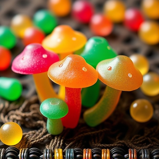 Colorful Magic Mushroom Gummies