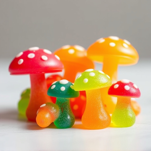 Colorful Magic Mushroom Gummies