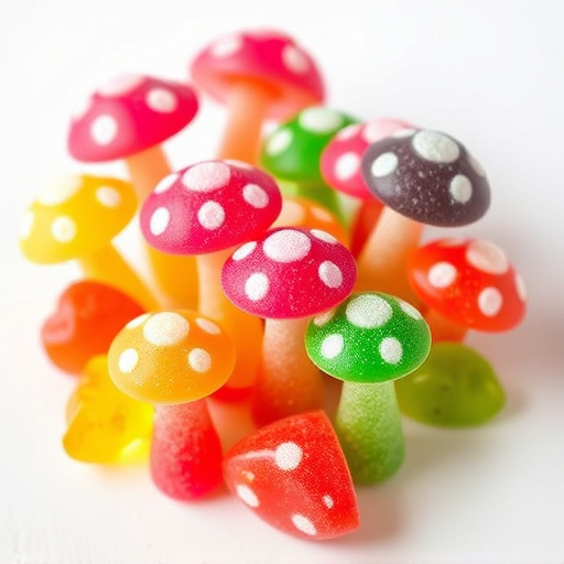 Colorful Magic Mushroom Gummies