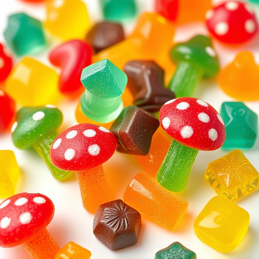Colorful Magic Mushroom Gummies