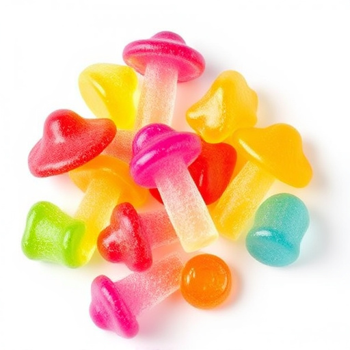 Colorful Magic Mushroom Gummies