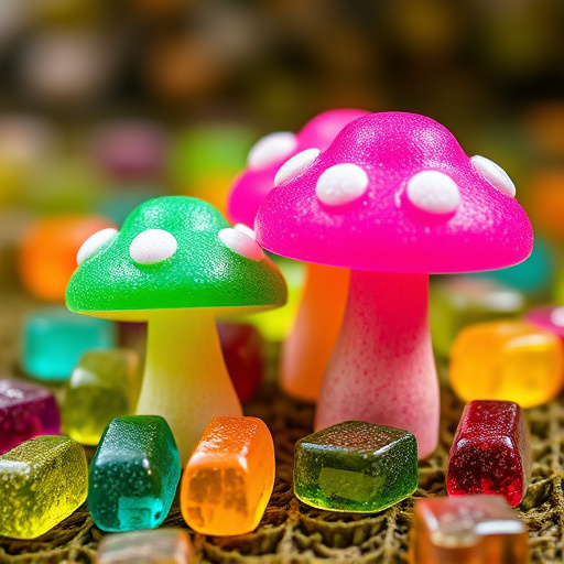 Colorful Magic Mushroom Gummies