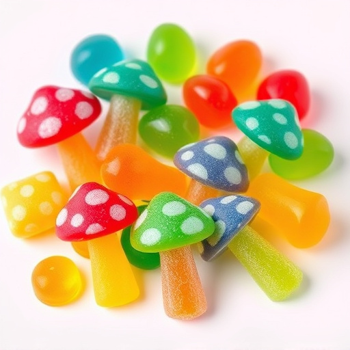 Colorful Magic Mushroom Gummies