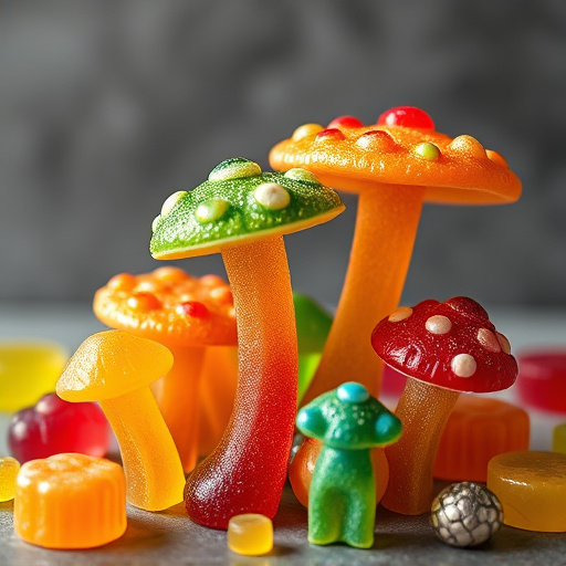 Colorful Magic Mushroom Gummies
