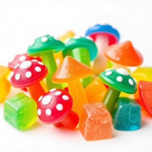 Colorful Magic Mushroom Gummies