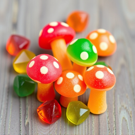 Colorful Magic Mushroom Gummies