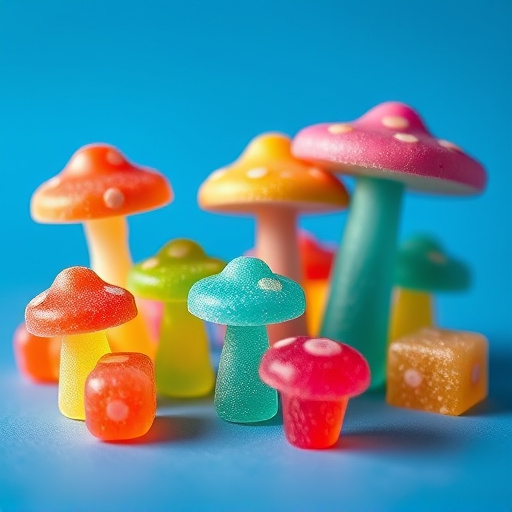 Colorful Magic Mushroom Gummies