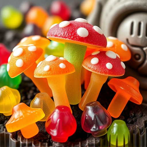 Colorful Magic Mushroom Gummies