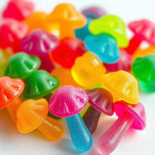 Colorful Magic Mushroom Gummies
