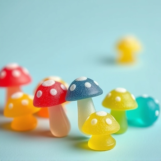 Colorful Magic Mushroom Gummies