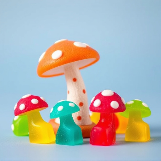 Colorful Magic Mushroom Gummies