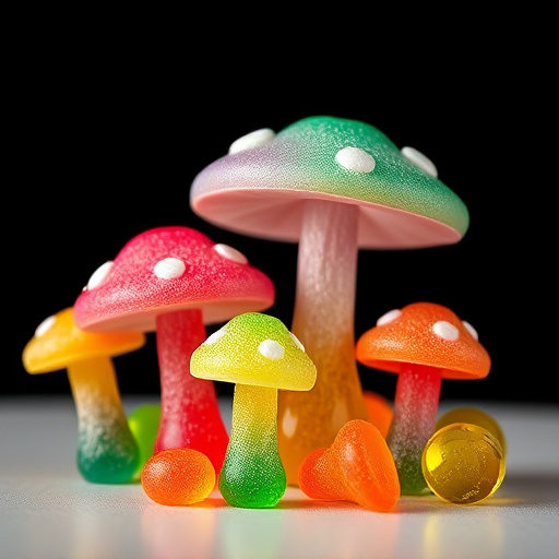 Colorful Magic Mushroom Gummies
