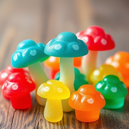 Colorful Magic Mushroom Gummies