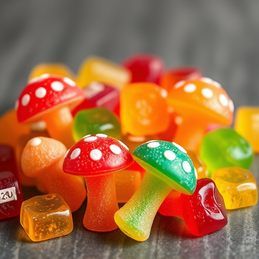 Colorful Magic Mushroom Gummies