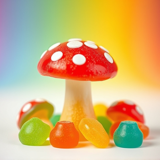 Colorful Magic Mushroom Gummies