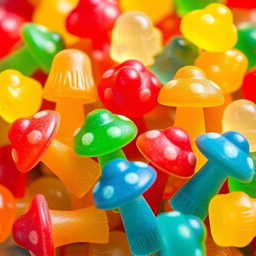 Colorful Magic Mushroom Gummies