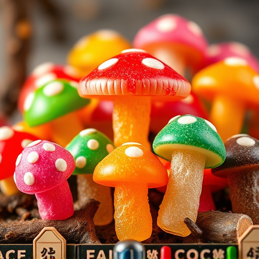 Colorful Magic Mushroom Gummies