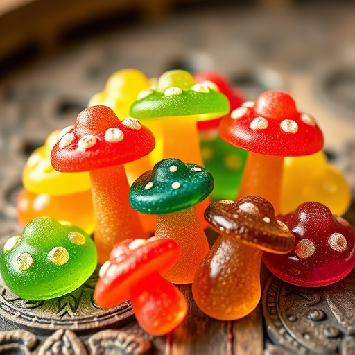 Colorful Magic Mushroom Gummies