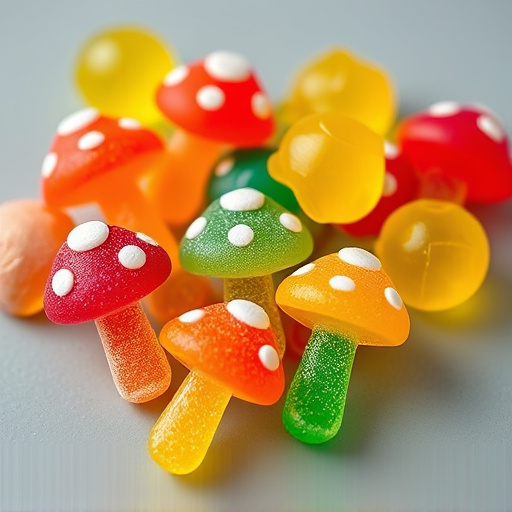 Colorful Magic Mushroom Gummies