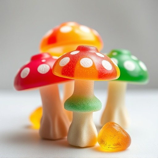Colorful Magic Mushroom Gummies