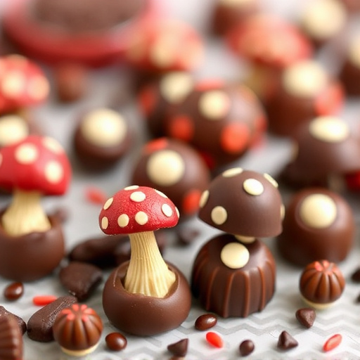 Magic Mushroom Chocolates Packaging Shots