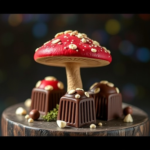 Magic Mushroom Chocolates Packaging Shots
