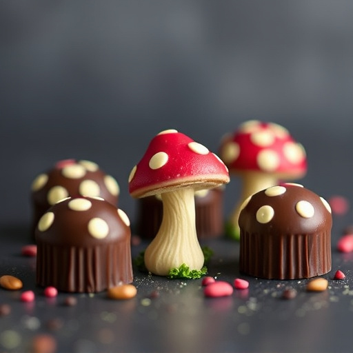 Magic Mushroom Chocolates Packaging Shots
