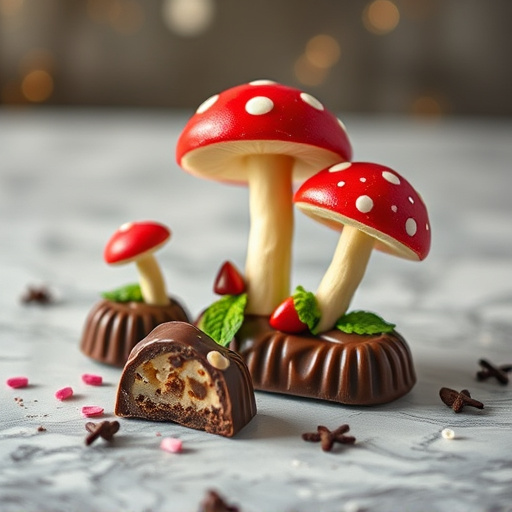 Magic Mushroom Chocolates Packaging Shots
