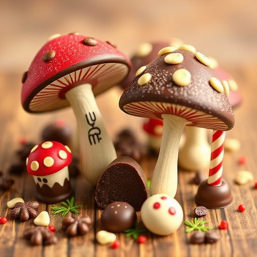 Magic Mushroom Chocolates Packaging Shots
