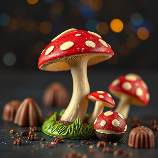 Magic Mushroom Chocolates Packaging Shots