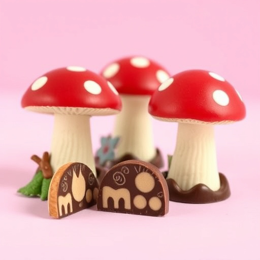 Magic Mushroom Chocolates Packaging Shots