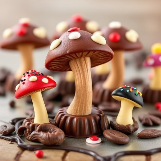 Magic Mushroom Chocolates Packaging Shots